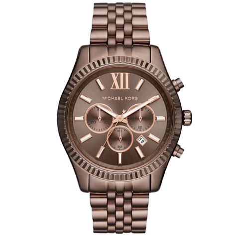 ceas michael kors lexington|Michael Kors MK8522 Lexington Chronograph Brown Dial Brown .